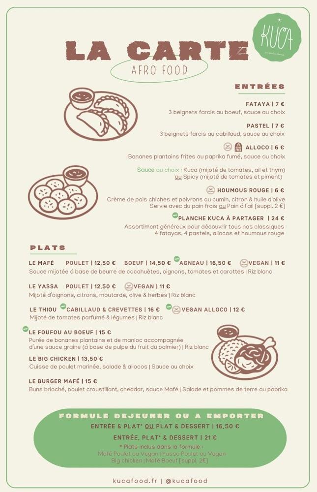 Restaurant K U C A - Sun Food & Break - Menu Image 1